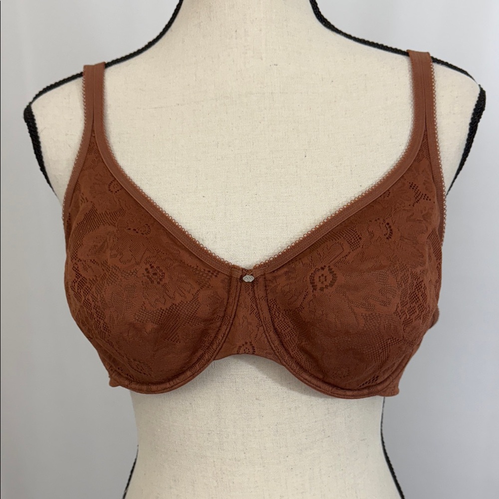 Women’s Adore Me Lace Underwire Bra in Brown Size 40C
